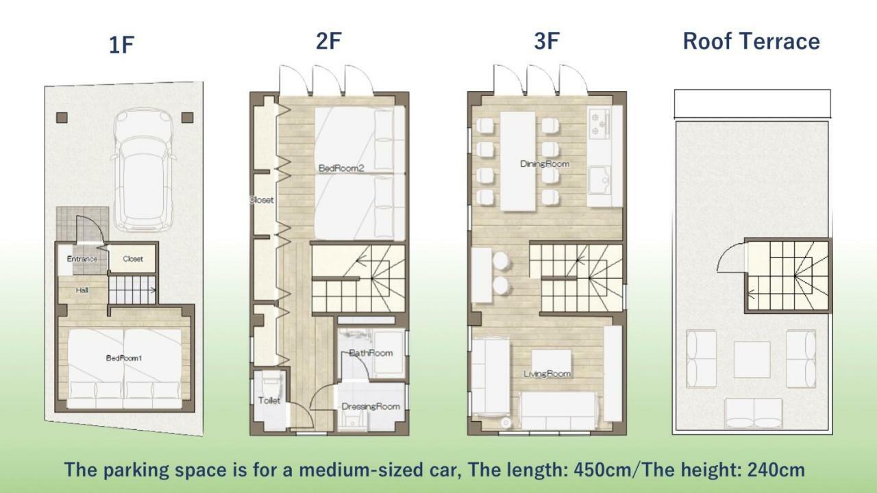 Ferienwohnung Terrace House Shibuya Maruyamacho Präfektur Tokio Exterior foto